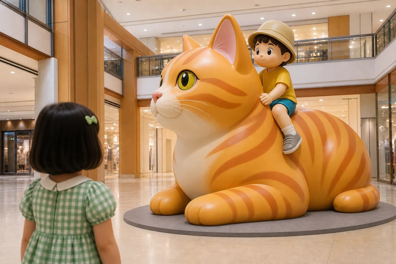 The day Eleven met a giant cat